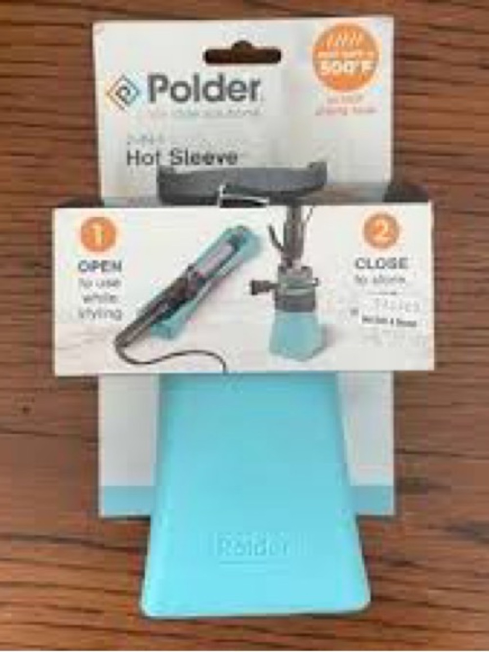 New Polder 2-in-1 Hot Sleeve teal
Curling Iron/flat Iron Holder Heat
Safe To 45